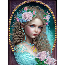 Load image into Gallery viewer, Diamond Painting - Partial Special Shaped - elegant girl (30*40CM)
