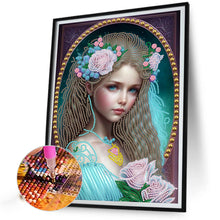 Load image into Gallery viewer, Diamond Painting - Partial Special Shaped - elegant girl (30*40CM)

