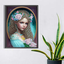 Load image into Gallery viewer, Diamond Painting - Partial Special Shaped - elegant girl (30*40CM)

