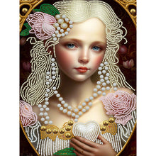 Load image into Gallery viewer, Diamond Painting - Partial Special Shaped - elegant girl (30*40CM)
