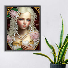 Load image into Gallery viewer, Diamond Painting - Partial Special Shaped - elegant girl (30*40CM)
