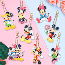 Load image into Gallery viewer, 8pcs DIY Diamond Art Key Rings Art Craft Cartoon Double Sided 5D Gifts (YSK124)
