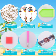 Load image into Gallery viewer, 8pcs DIY Diamond Art Key Rings Art Craft Cartoon Double Sided 5D Gifts (YSK124)
