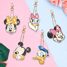 Load image into Gallery viewer, 5pcs DIY Diamond Art Key Rings Art Craft Cartoon Double Sided 5D Gifts (YSK126)
