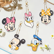 Load image into Gallery viewer, 5pcs DIY Diamond Art Key Rings Art Craft Cartoon Double Sided 5D Gifts (YSK126)
