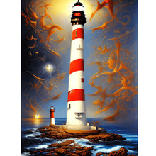 Load image into Gallery viewer, Diamond Painting - Full Round - seaside lighthouse (30*40CM)
