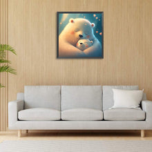 Load image into Gallery viewer, Diamond Painting - Full Round - love white bear (30*30CM)
