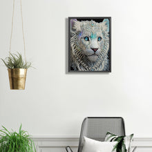 Load image into Gallery viewer, Diamond Painting - Partial Special Shaped - white tiger (30*40CM)
