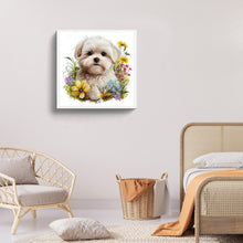 Load image into Gallery viewer, Diamond Painting - Full Round - white puppy (30*30CM)
