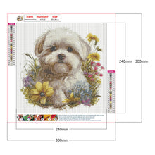 Load image into Gallery viewer, Diamond Painting - Full Round - white puppy (30*30CM)
