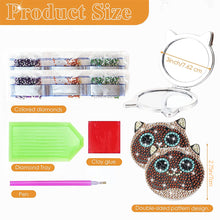 Load image into Gallery viewer, DIY Crystal Diamond Mirror Art Craft Set Cat Paint by Number Kits (006)
