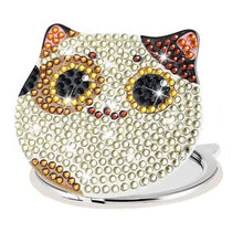 Load image into Gallery viewer, DIY Crystal Diamond Mirror Art Craft Set Cat Paint by Number Kits (007)
