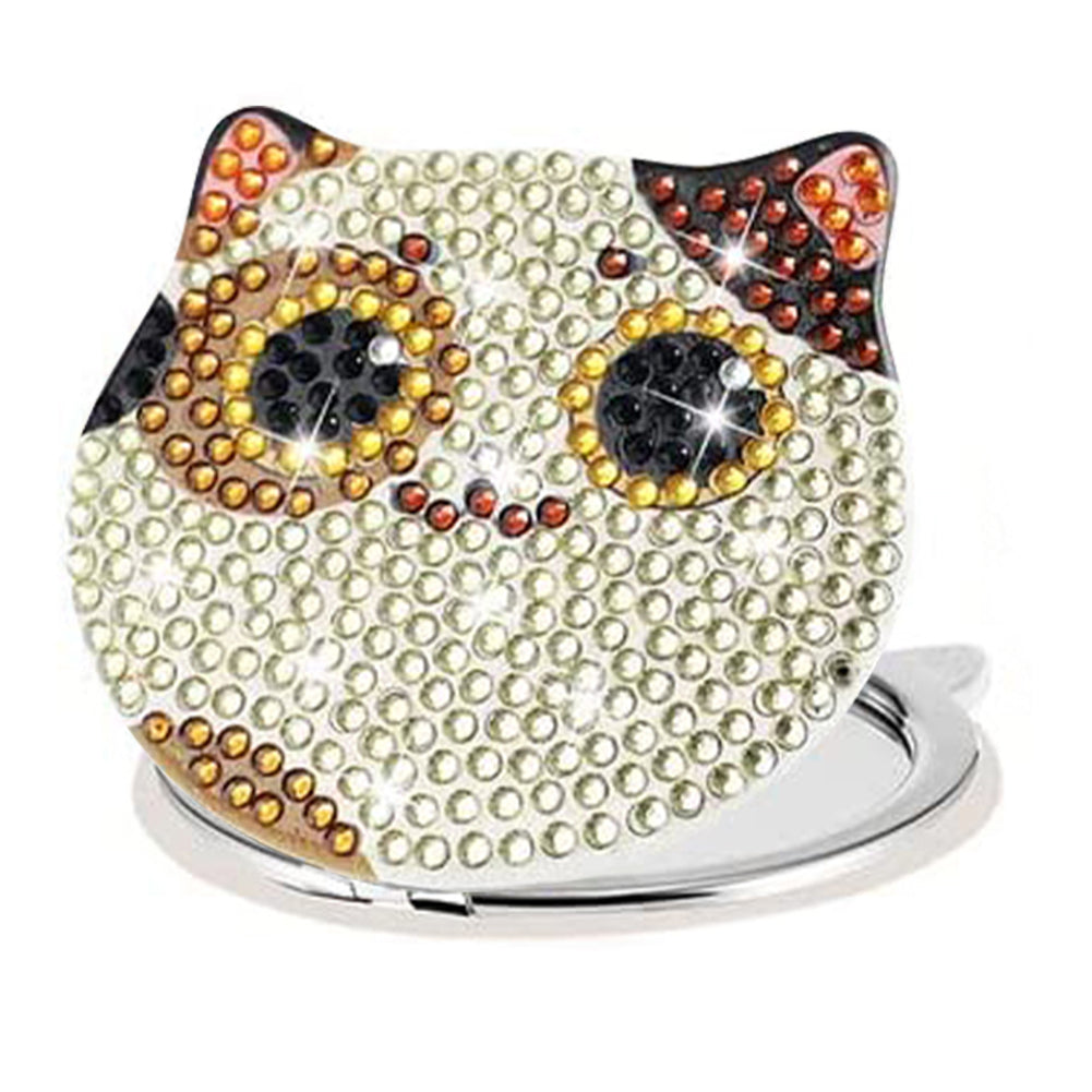 DIY Crystal Diamond Mirror Art Craft Set Cat Paint by Number Kits (007)