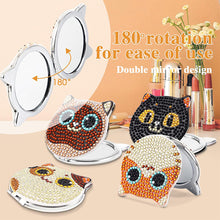 Load image into Gallery viewer, DIY Crystal Diamond Mirror Art Craft Set Cat Paint by Number Kits (007)
