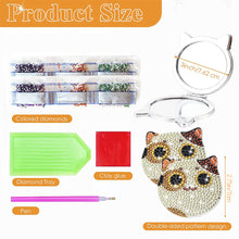 Load image into Gallery viewer, DIY Crystal Diamond Mirror Art Craft Set Cat Paint by Number Kits (007)
