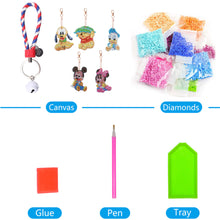 Load image into Gallery viewer, 5pcs Diamond Art Keychain Art Craft 5D Special-shaped Drill Gifts (B12)
