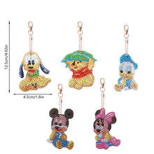 Load image into Gallery viewer, 5pcs Diamond Art Keychain Art Craft 5D Special-shaped Drill Gifts (B12)
