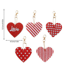 Load image into Gallery viewer, 5pcs Diamond Art Keychain Art Craft 5D Special-shaped Drill Gifts (B13)
