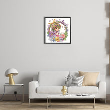 Load image into Gallery viewer, Diamond Painting - Partial Special Shaped - Wreath fairy girl (30*30CM)
