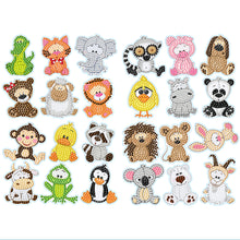 Load image into Gallery viewer, 4pcs Diamond Mosaic Sticker Art Crafts Animal DIY Cartoon Stickers Children Gift
