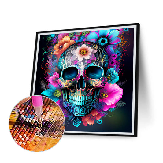 Diamond Painting - Full Round - personalized skull (30*30CM)
