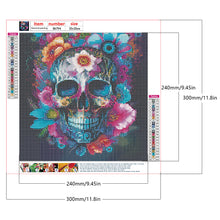 Load image into Gallery viewer, Diamond Painting - Full Round - personalized skull (30*30CM)
