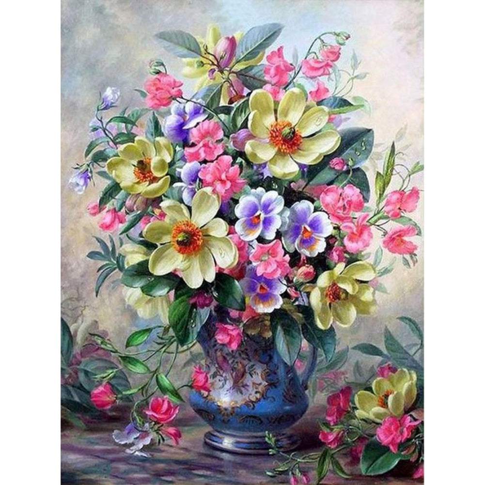 Diamond Painting - Full Round - vase bouquet (30*40CM)