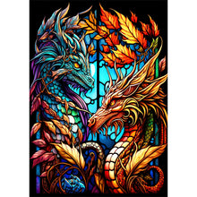 Load image into Gallery viewer, Diamond Painting - Full Round - pterodactyl glass painting (30*40CM)
