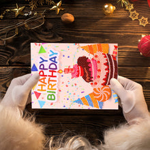 Load image into Gallery viewer, DIY Diamond Art Cards Handmade Birthday 5D Diamond Painting Kits Christmas Cards
