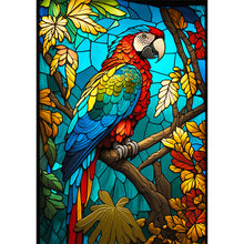 Load image into Gallery viewer, Diamond Painting - Full Round - blue parrot glass painting (30*40CM)
