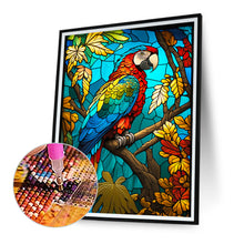 Load image into Gallery viewer, Diamond Painting - Full Round - blue parrot glass painting (30*40CM)

