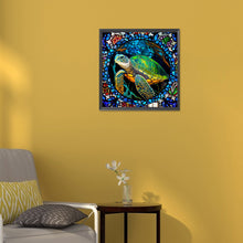 Load image into Gallery viewer, Diamond Painting - Full Round - Stained Glass Turtle (30*30CM)
