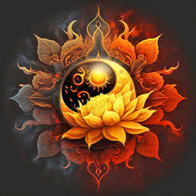 Load image into Gallery viewer, Diamond Painting - Full Round - yin and yang bipolar flower (30*30CM)
