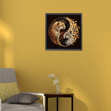 Load image into Gallery viewer, Diamond Painting - Full Round - yin and yang bipolar leopard (30*30CM)
