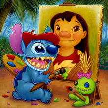 Load image into Gallery viewer, Diamond Painting - Full Round - Lilo &amp; Stitch (30*30CM)
