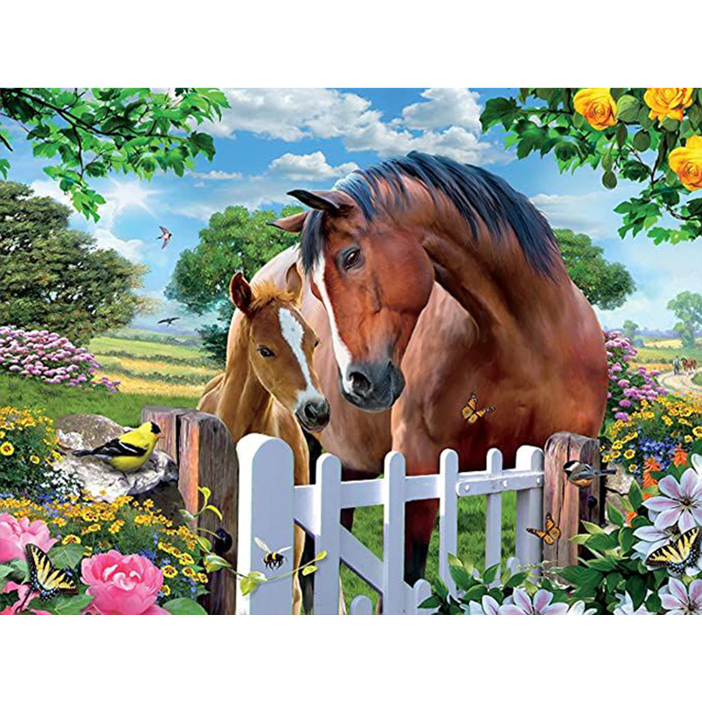 Diamond Painting - Full Round - horse (40*30CM)