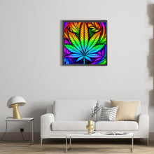 Load image into Gallery viewer, Diamond Painting - Full Round - marijuana leaf (30*30CM)
