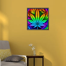 Load image into Gallery viewer, Diamond Painting - Full Round - marijuana leaf (30*30CM)
