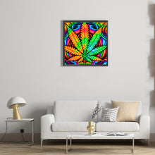 Load image into Gallery viewer, Diamond Painting - Full Round - marijuana leaf (30*30CM)
