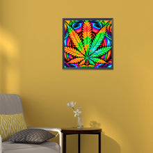 Load image into Gallery viewer, Diamond Painting - Full Round - marijuana leaf (30*30CM)
