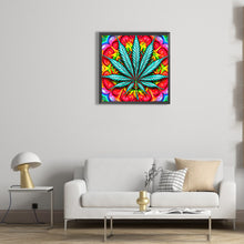 Load image into Gallery viewer, Diamond Painting - Full Round - marijuana leaf (30*30CM)

