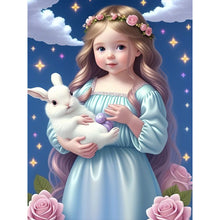 Load image into Gallery viewer, Diamond Painting - Full Round - angel girl (30*40CM)
