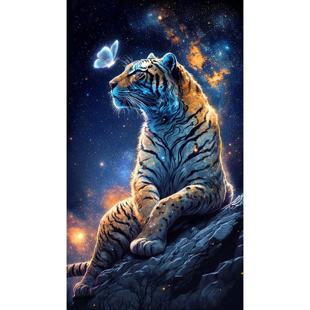 Diamond Painting - Full Square - Luminous Butterfly Tiger (40*70CM)