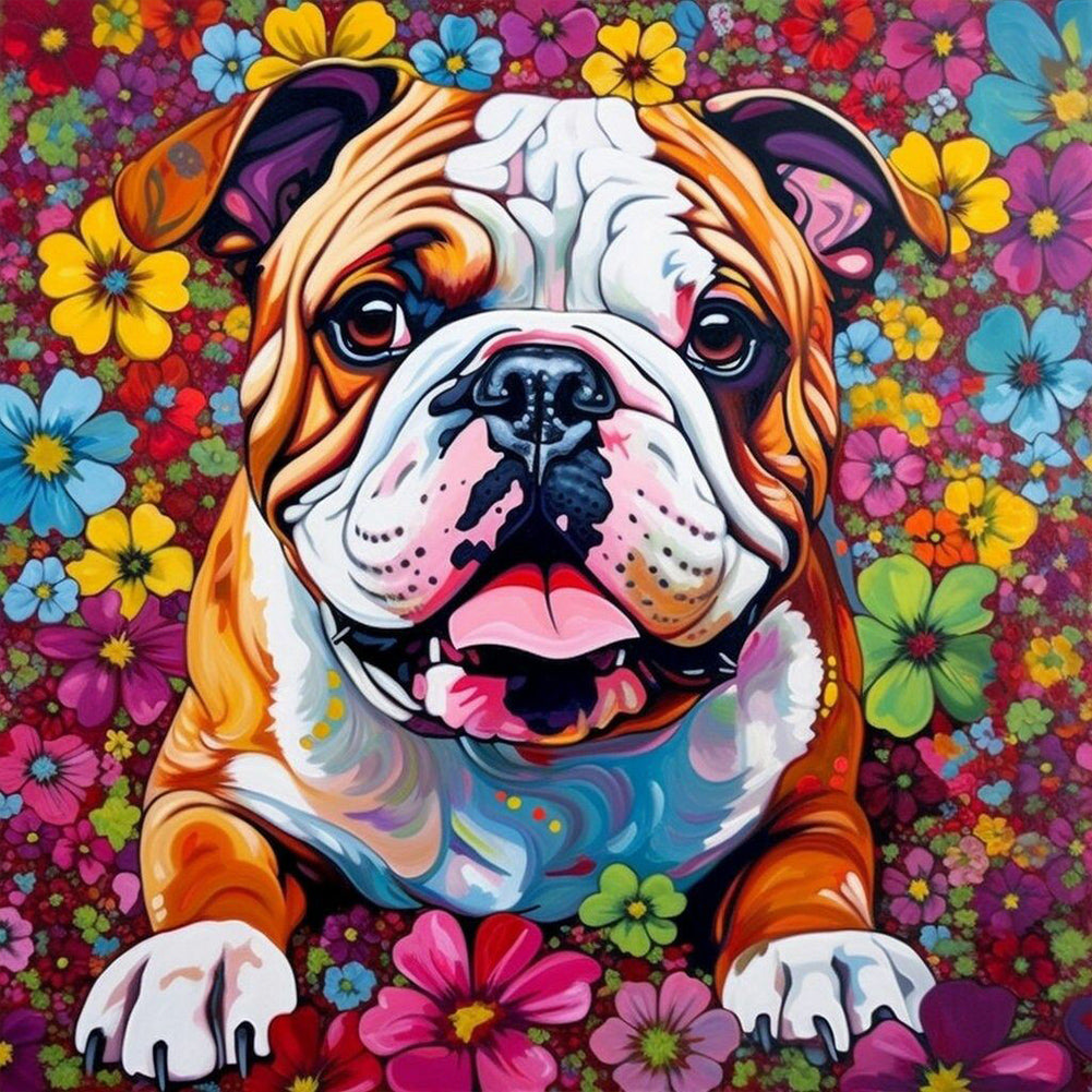 Diamond Painting - Full Round - naughty dog (30*30CM)