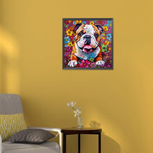 Load image into Gallery viewer, Diamond Painting - Full Round - naughty dog (30*30CM)
