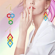 Load image into Gallery viewer, DIY 2 Pairs Special Shaped Double Sided Diamond Painting Earrings (RZ039)
