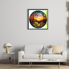 Load image into Gallery viewer, Diamond Painting - Full Round - Sunset and sunflowers (30*30CM)
