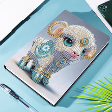 Load image into Gallery viewer, 5D Diamond Mosaic Notebook 50 Pages DIY Art Craft A5 Journal Hand Chinese Zodiac
