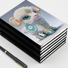 Load image into Gallery viewer, 5D Diamond Mosaic Notebook 50 Pages DIY Art Craft A5 Journal Hand Chinese Zodiac
