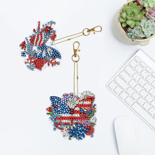 Load image into Gallery viewer, 6pcs 5D Diamond Art Key Rings Art Craft DIY Special-shaped Drill Gifts (GJ063)
